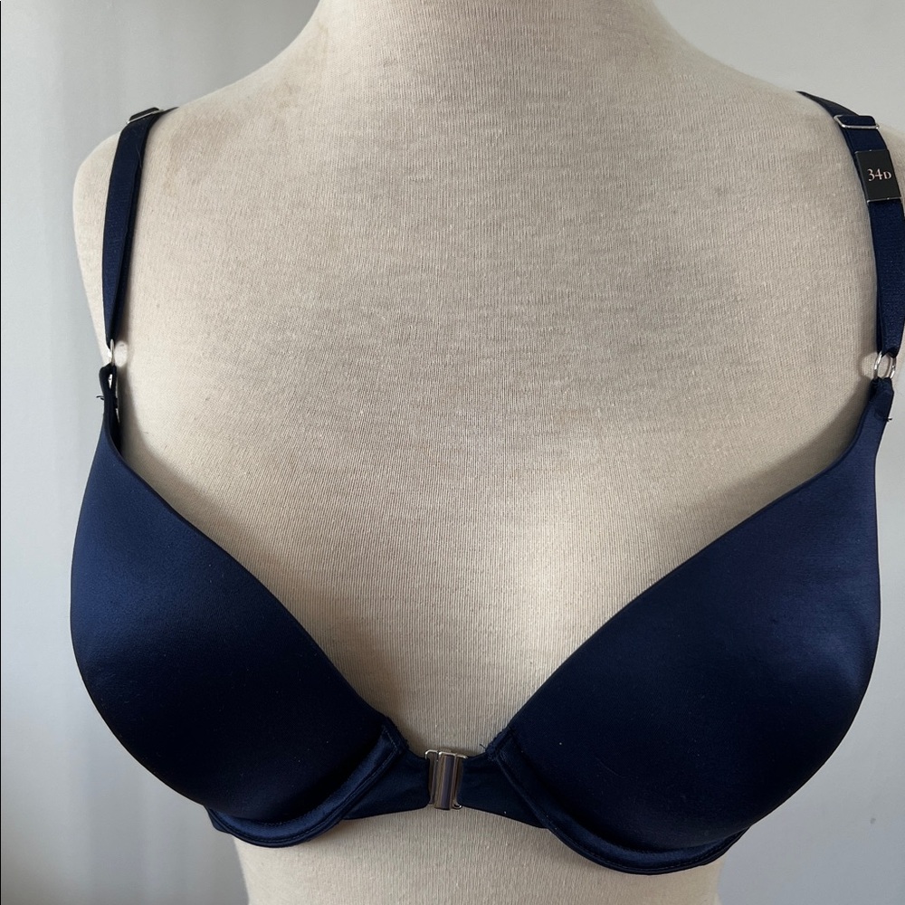 Victoria Secret navy satin bra NWT